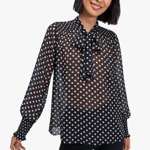 Kate Spade Dot Chiffon Top
